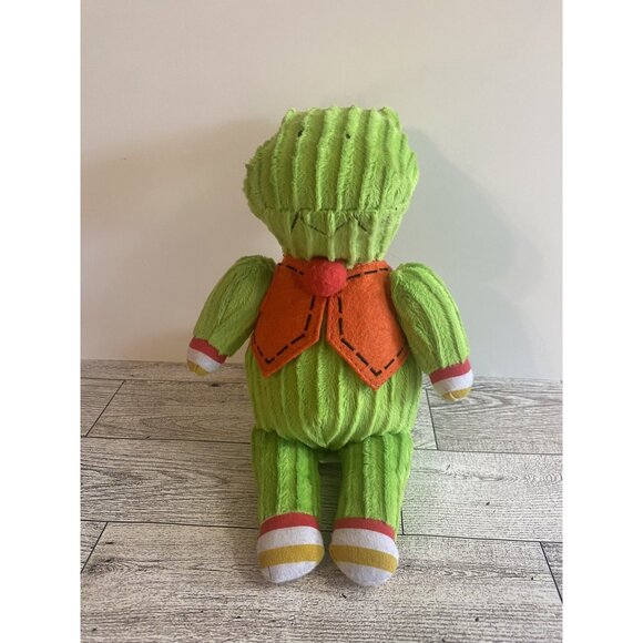 Monkeez & Friends Green Corduroy Alligator Crocodile Stuffed Plush Bean Bag Toy - Picture 2 of 6